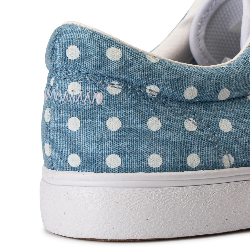 Skateschuhe Vulca 100 Canvas Low Skateboard Longboard Erwachsene Denim