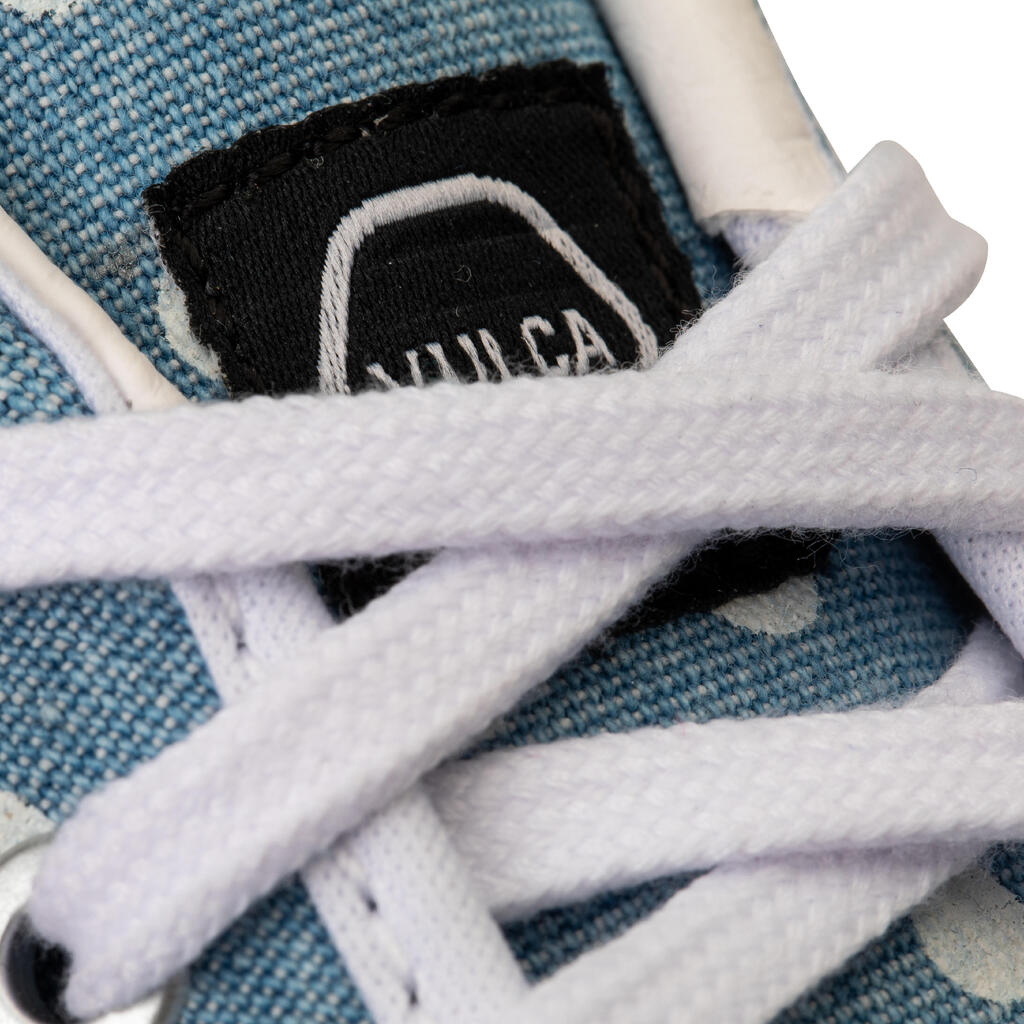 Skateschuhe Vulca 100 Canvas Low Skateboard Longboard Erwachsene Denim