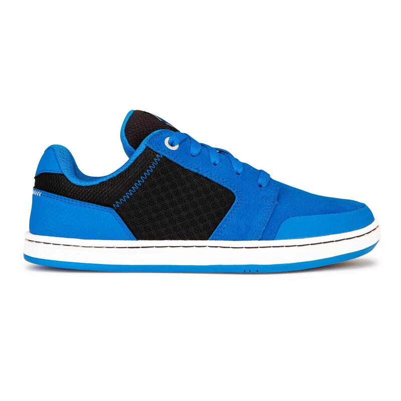 Scarpe basse skateboard bambino CRUSH 500 azzurro-nero