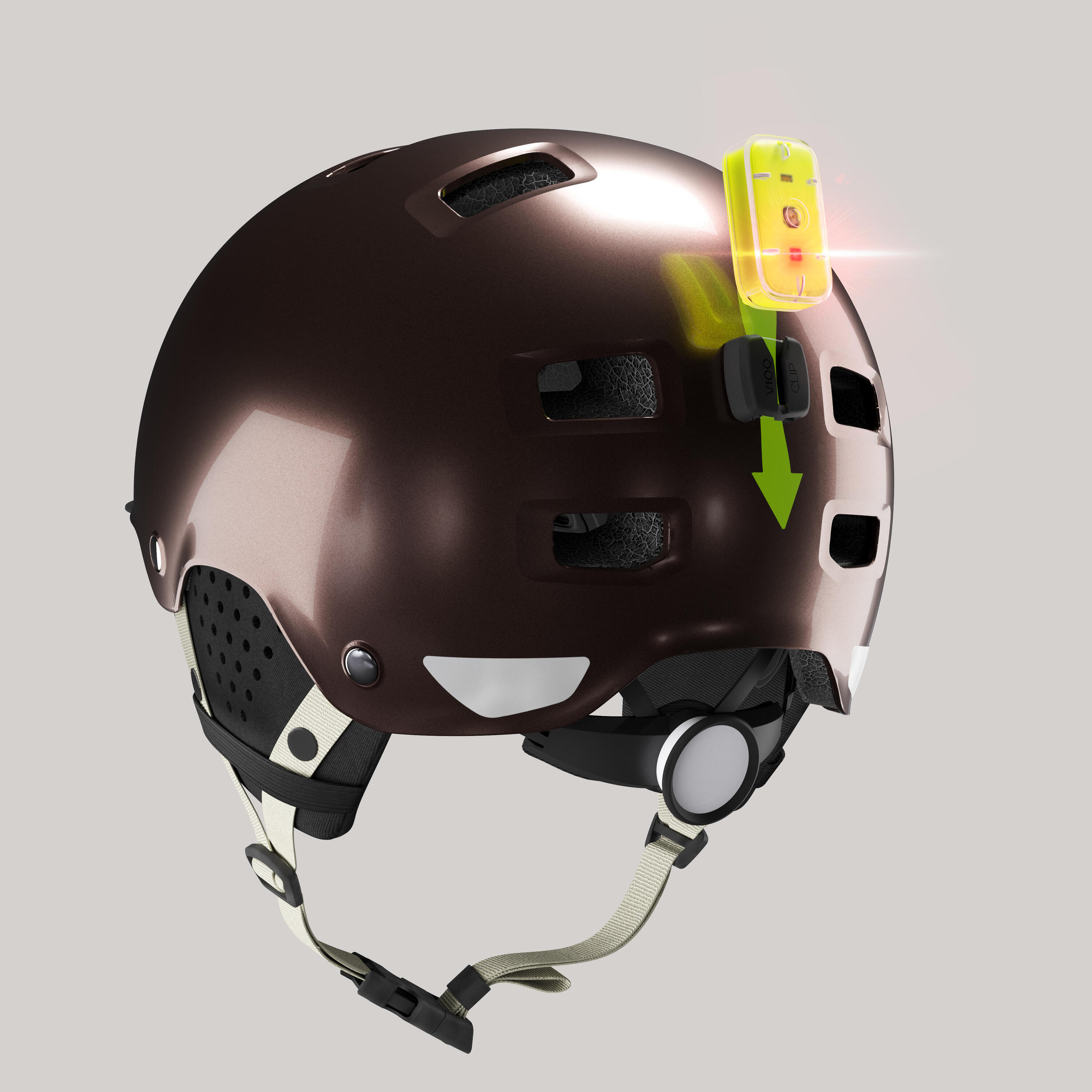 500 City Cycling Bowl Helmet - Chocolate 5/6