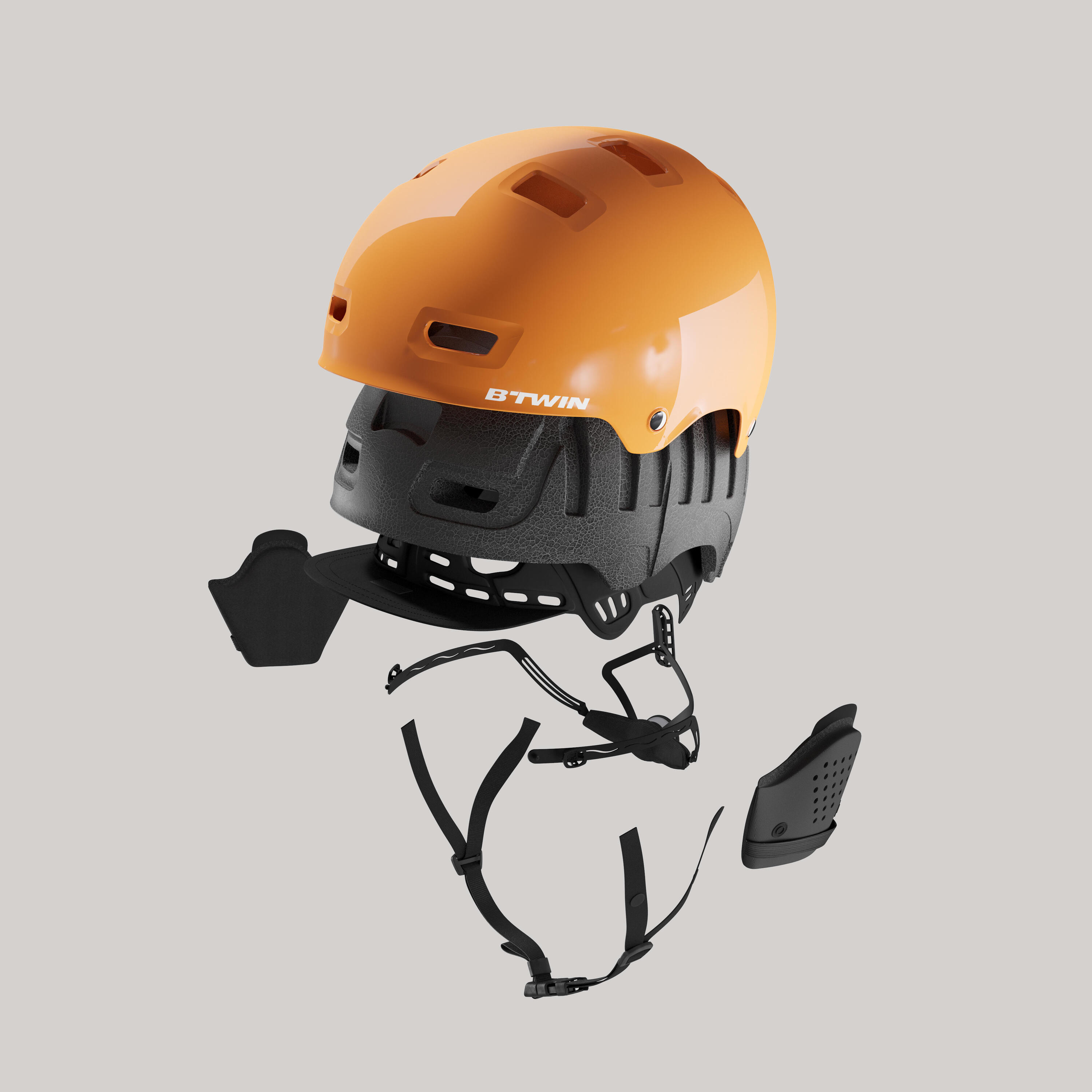 500 City Cycling Bowl Helmet - Mango 6/11