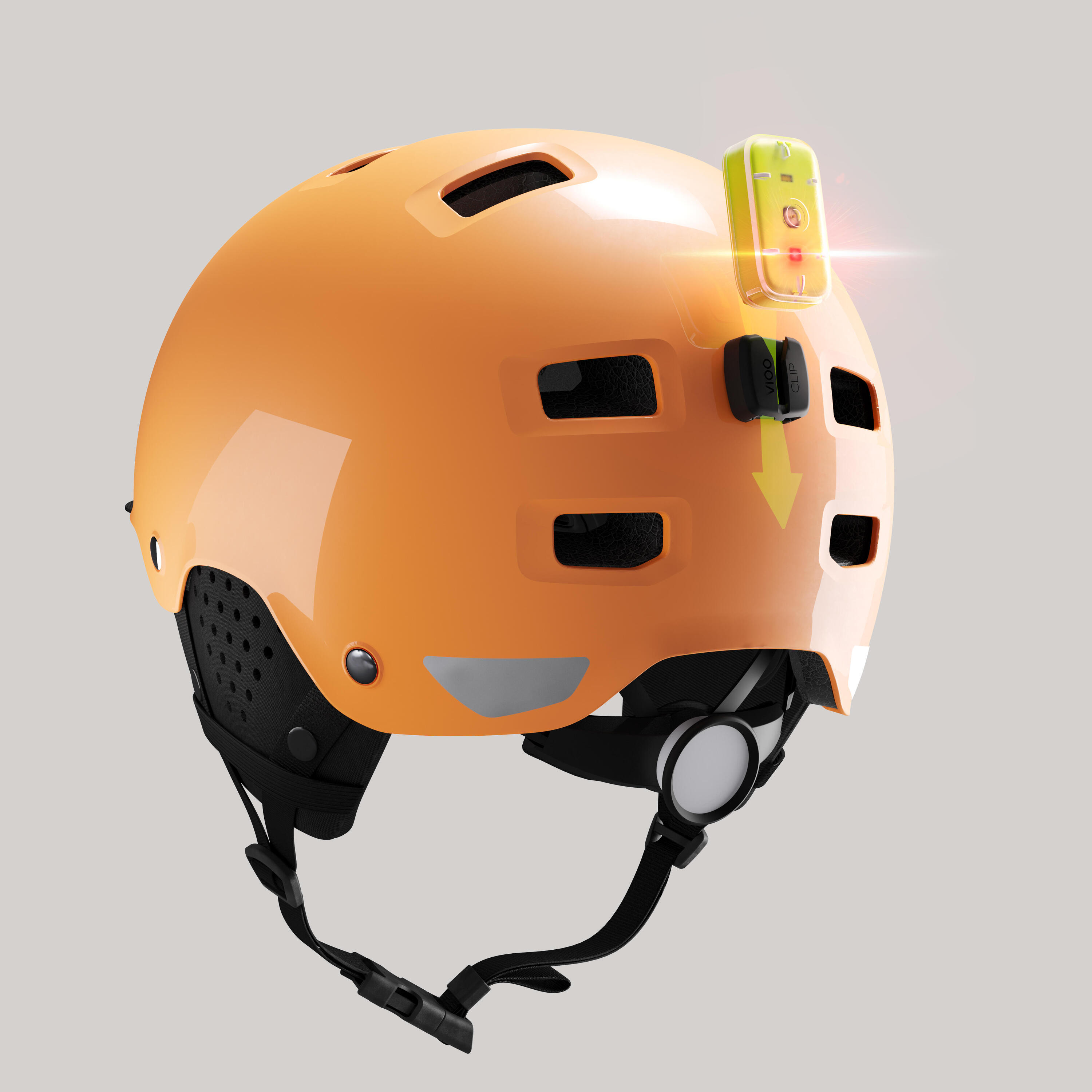 500 City Cycling Bowl Helmet - Mango 5/11