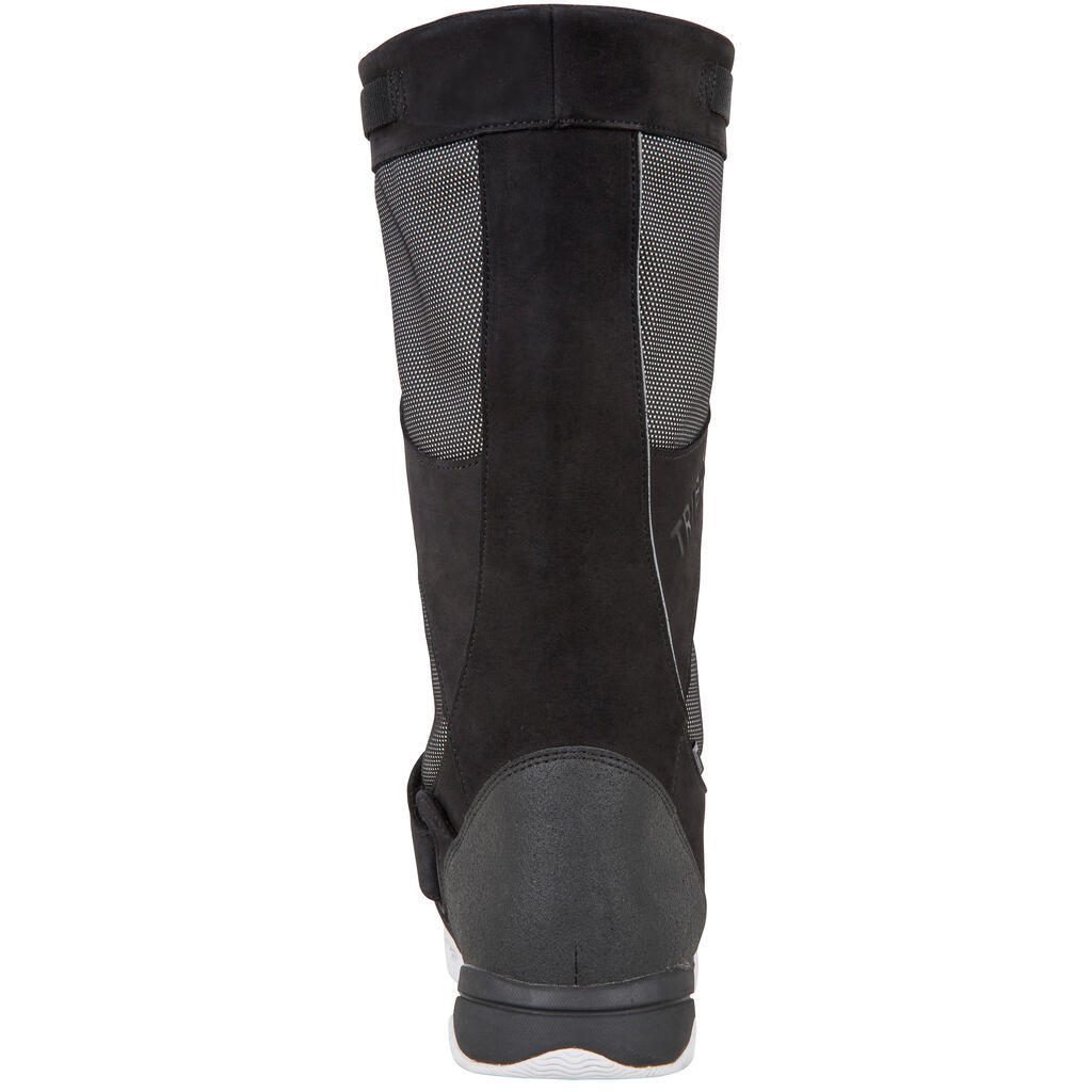 Segelstiefel Damen/Herren wasserdicht 900 schwarz