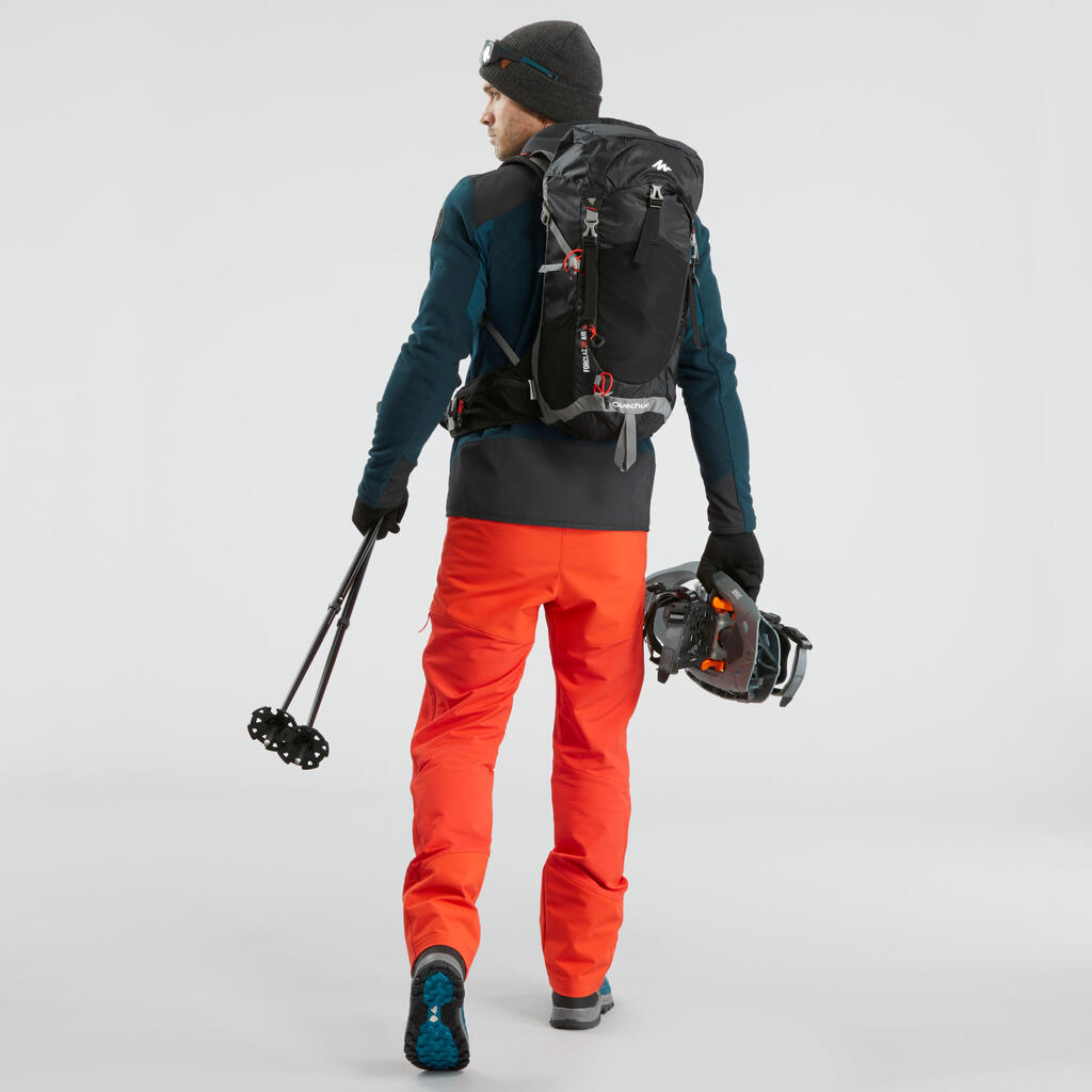 Men's Snow Hiking Warm Water Repellent Trousers with Gaiters SH520 X-Warm