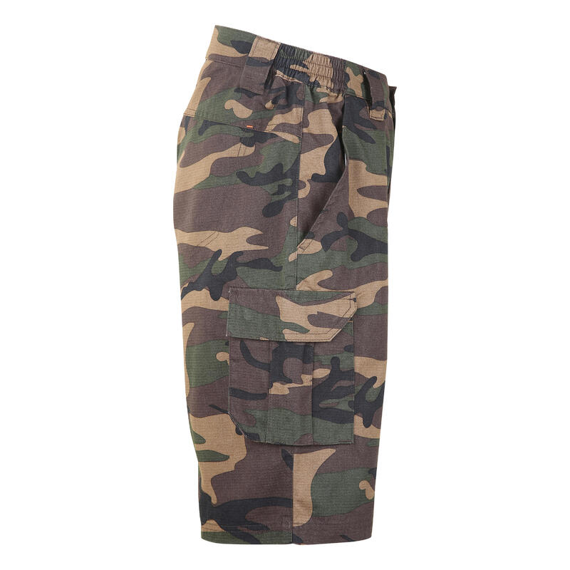 Jagdshorts/Bermuda Shorts 500 Cargo Camouflage grün