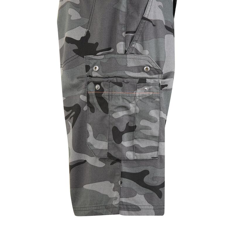 JACHTBERMUDA CARGO 500 CAMOUFLAGE WOODLAND ZWART