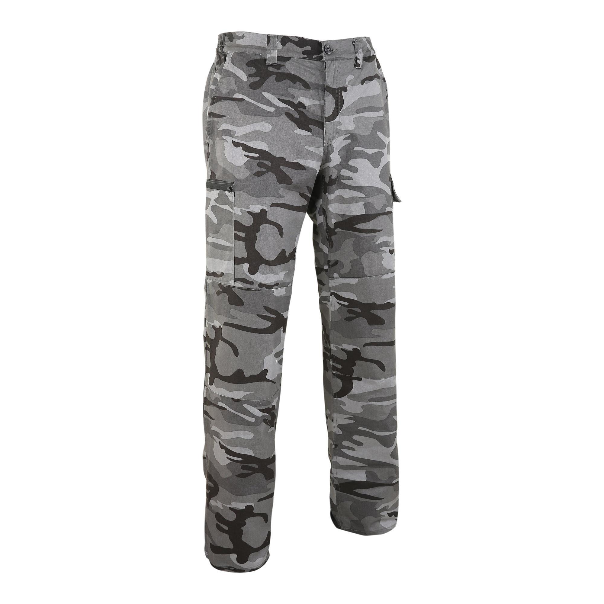 Pantalón De Caza Hombre Solognac Steppe 300 Camuflaje Militar Woodland  SOLOGNAC | Decathlon