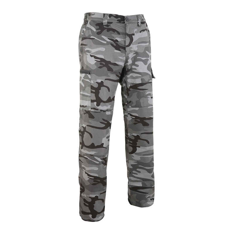Hunting Trousers Steppe 300 Woodland Black
