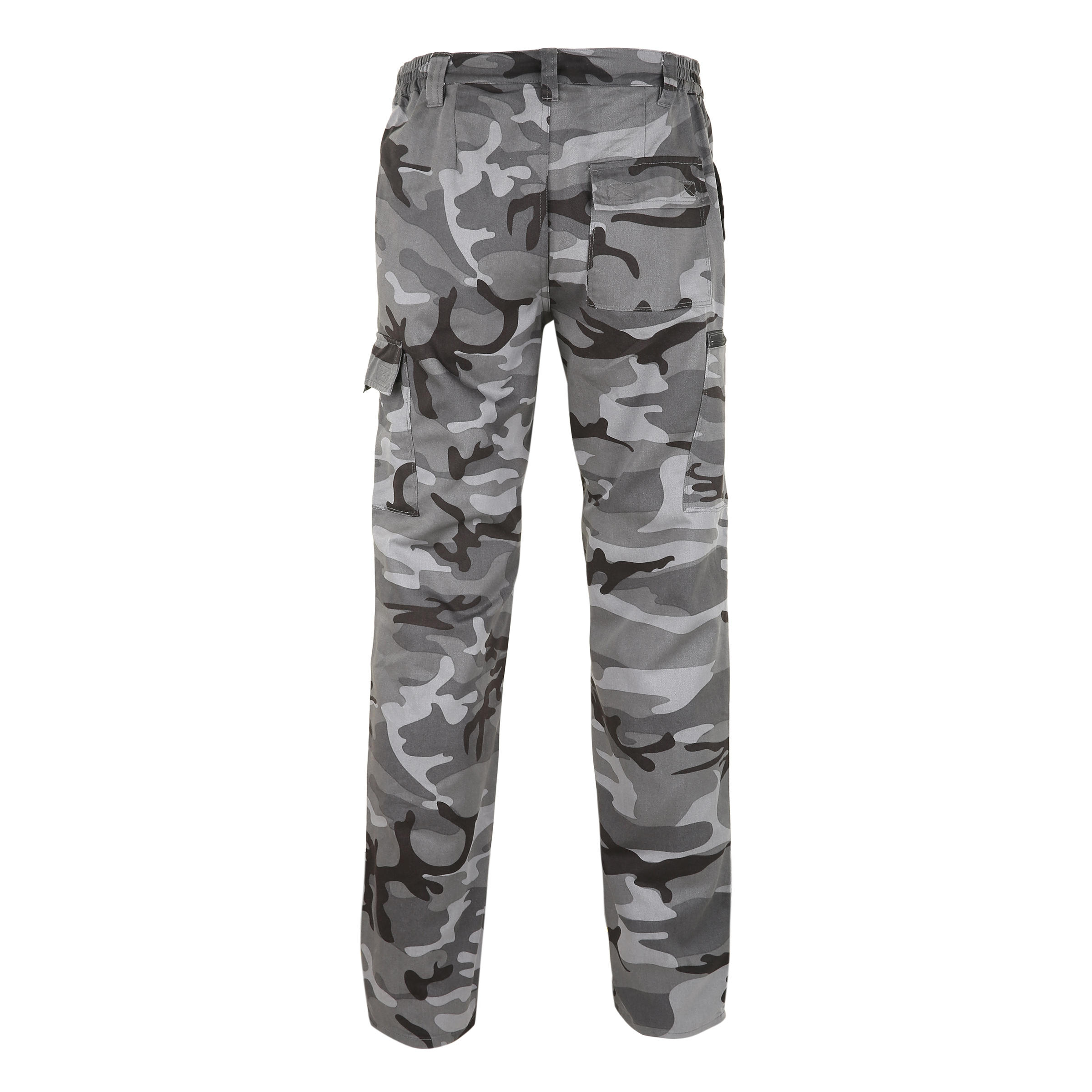 Pantalón Cargo Hombre Solognac Steppe 300 Camuflaje  Militar Woodland Gris 2/12