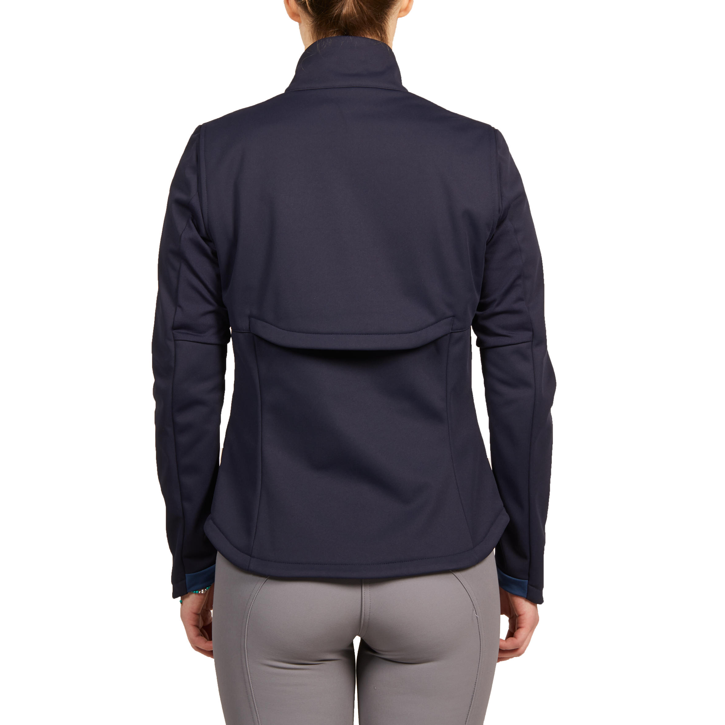500 Women's Horse Riding Softshell Jacket - Navy 4/14