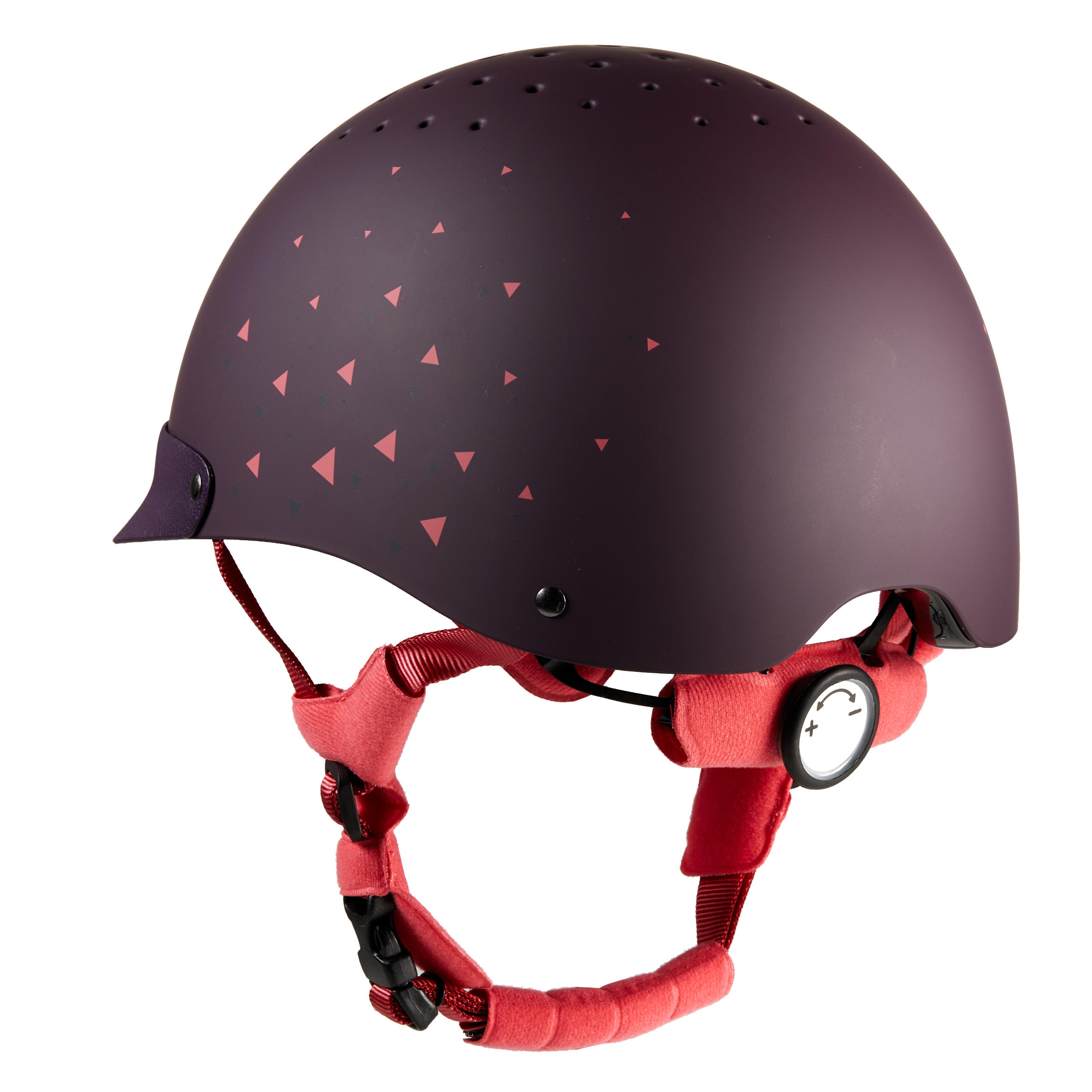 120 Horse Riding Helmet - Purple/Pink 2/9