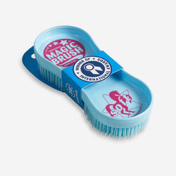 Brosse équitation MAGIC BRUSH bleu ciel