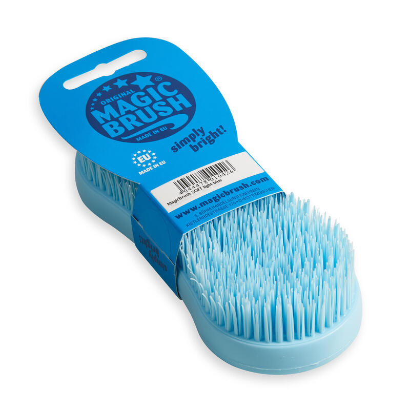 Brosse équitation MAGIC BRUSH bleu ciel