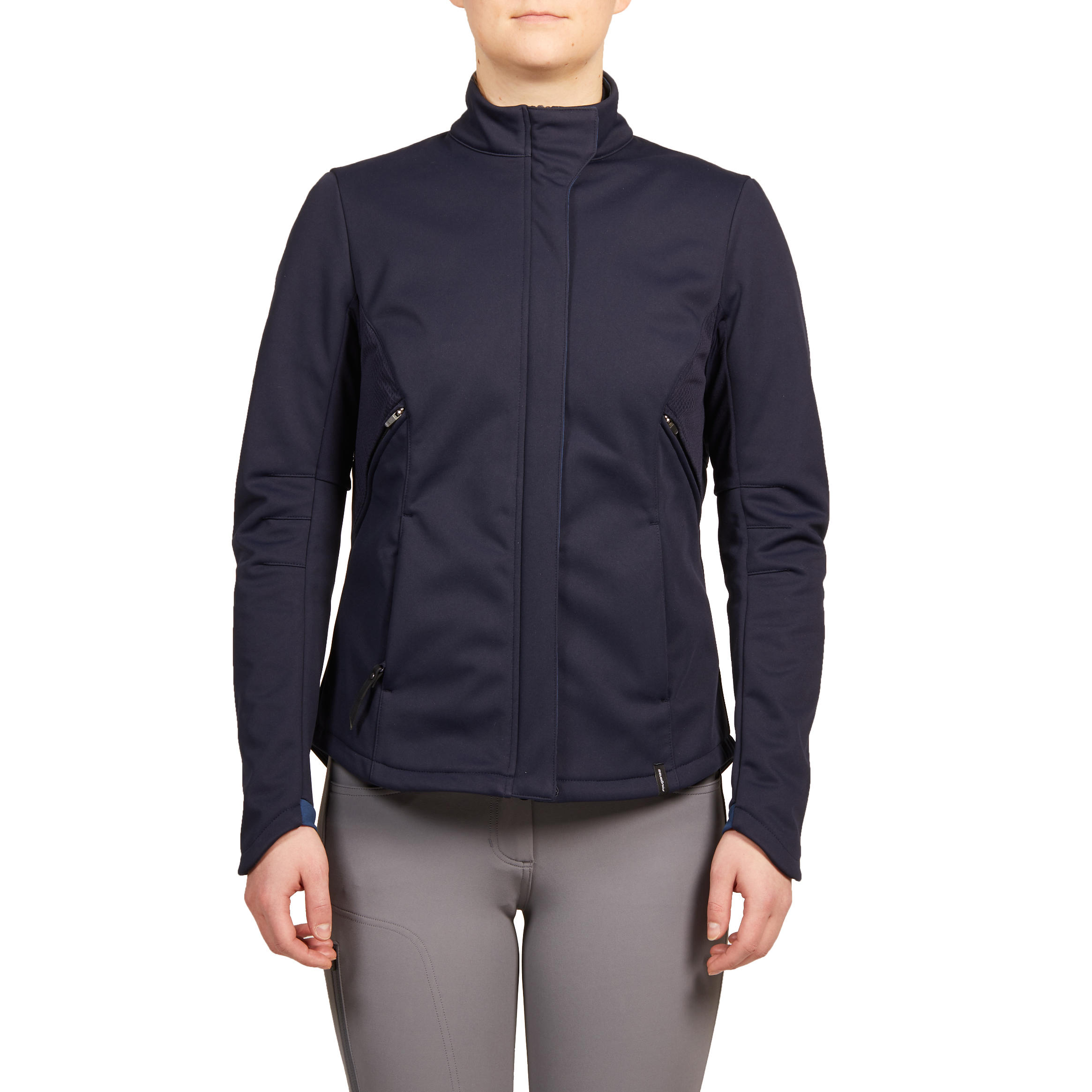 500 Women's Horse Riding Softshell Jacket - Navy 2/14