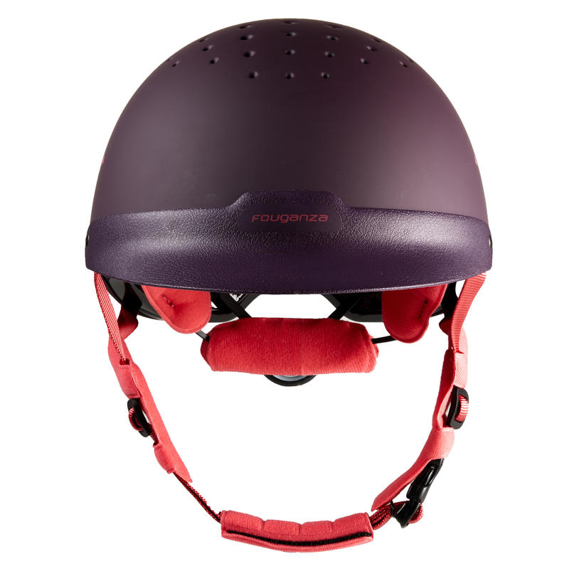 120 Horseback Riding Helmet Purple/Pink Decathlon