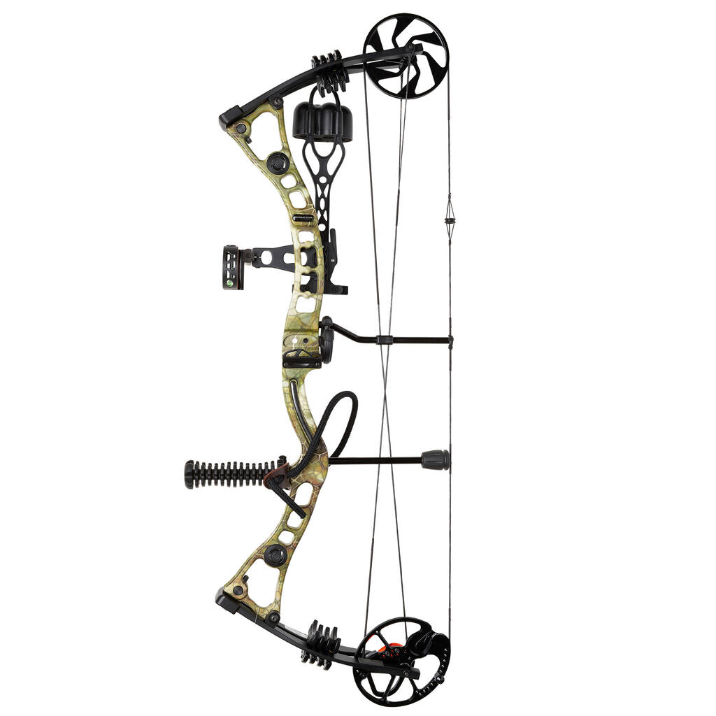 Hunting and Target Compound Bow Set 500 KHAKI Right-Handed