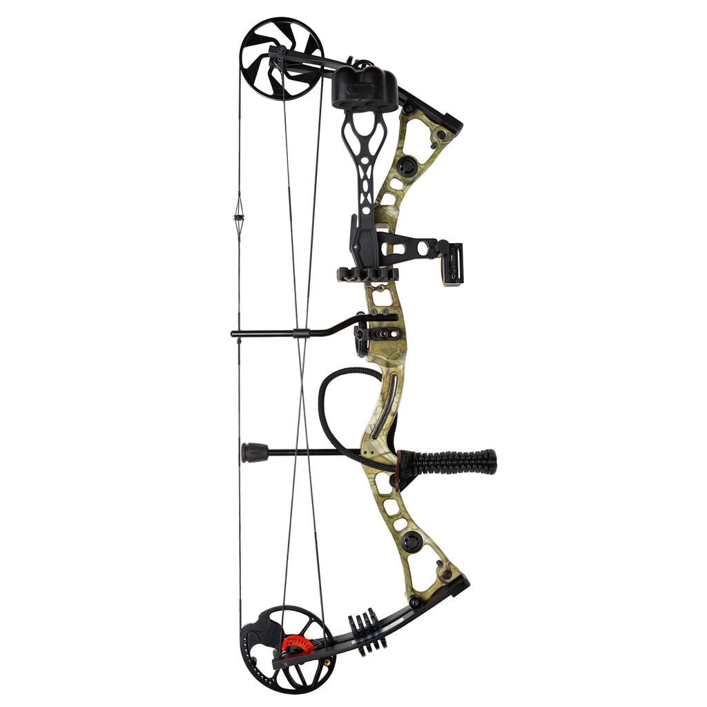 Hunting and Target Compound Bow Set 500 KHAKI Right-Handed