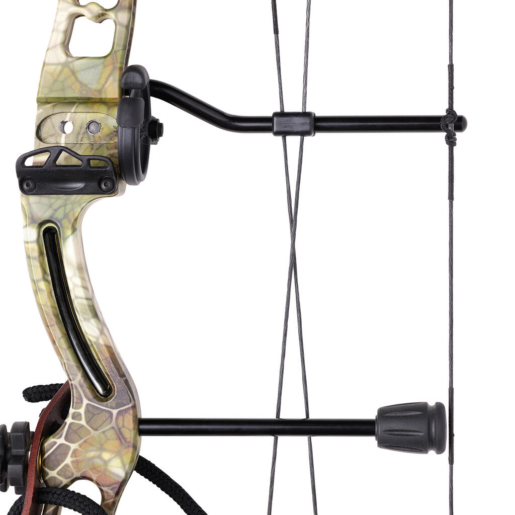 Hunting and Target Compound Bow Set 500 KHAKI Right-Handed