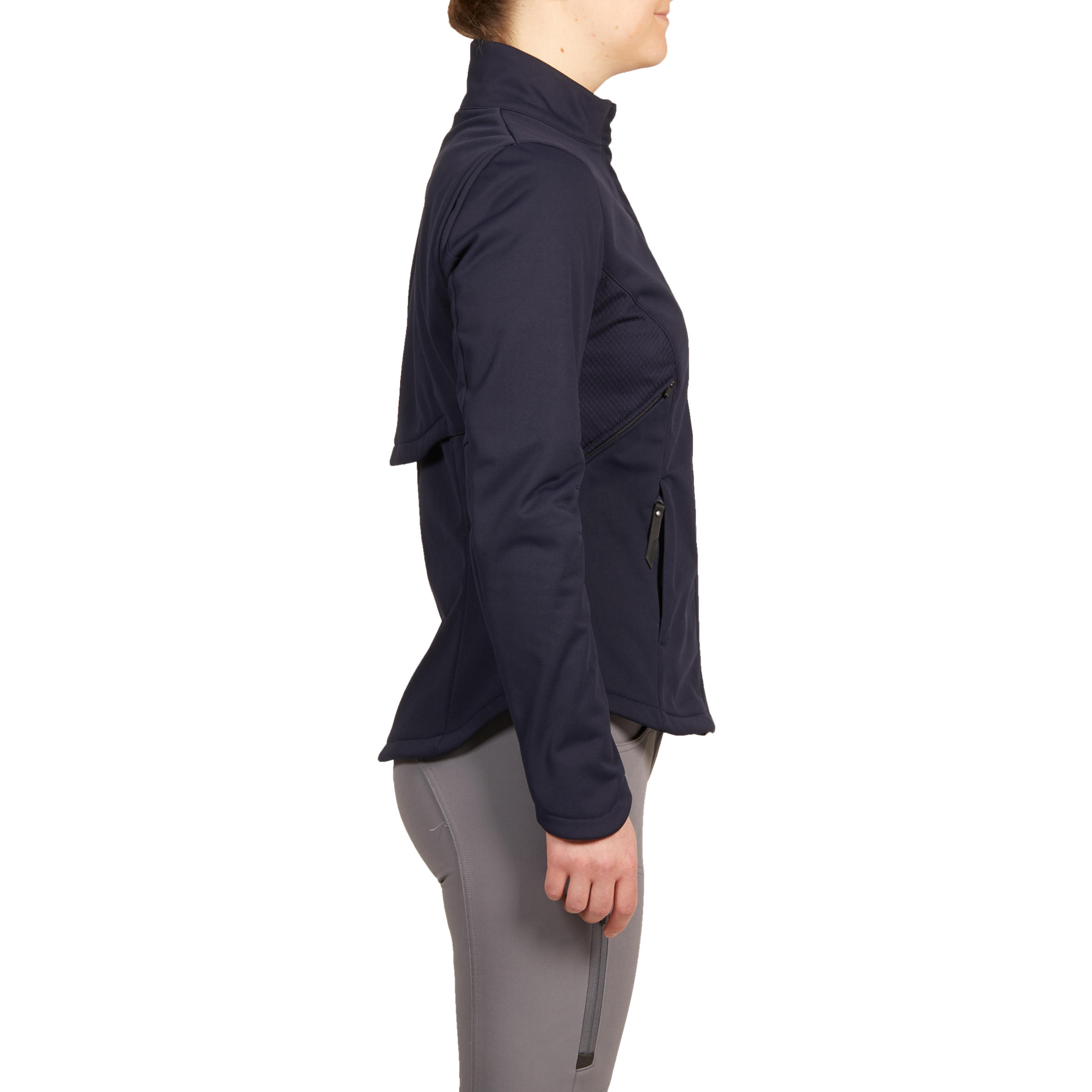 500 Women's Horse Riding Softshell Jacket - Navy 3/14