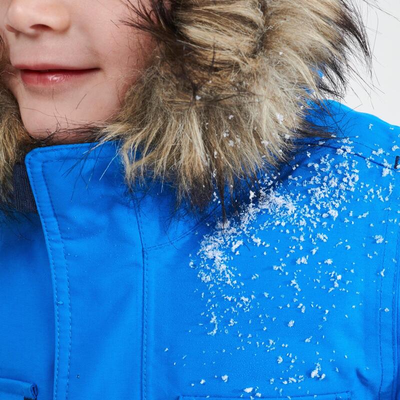 Winterjacke Parka Winterwandern SH500 U-Warm wasserdicht Kinder Gr. 92–116 blau
