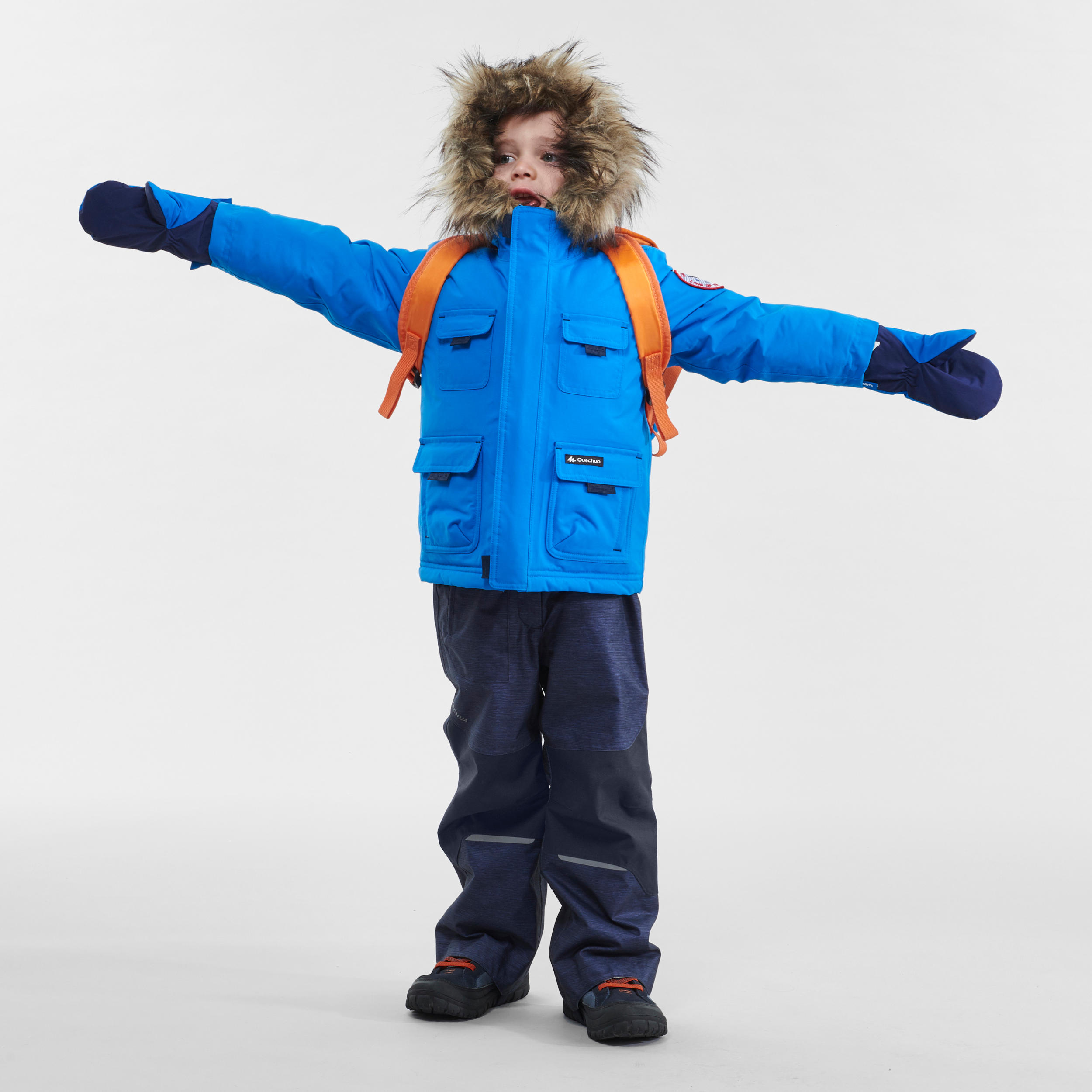 PARCA HIVERN IMPERMEABLE DE SENDERISME SH500 ULTRA-WARM NENS 2 - 6 ANYS  3/13