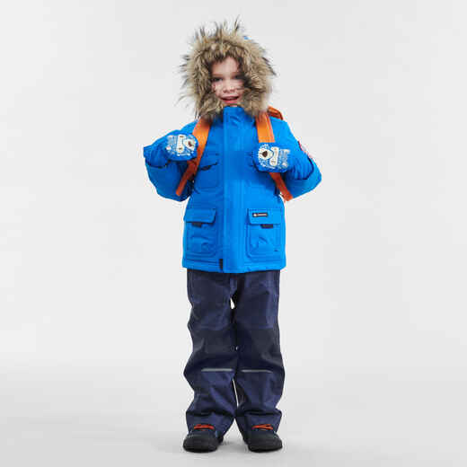 
      Winterjacke Parka Winterwandern SH500 U-Warm wasserdicht Kinder Gr. 92–116 blau
  