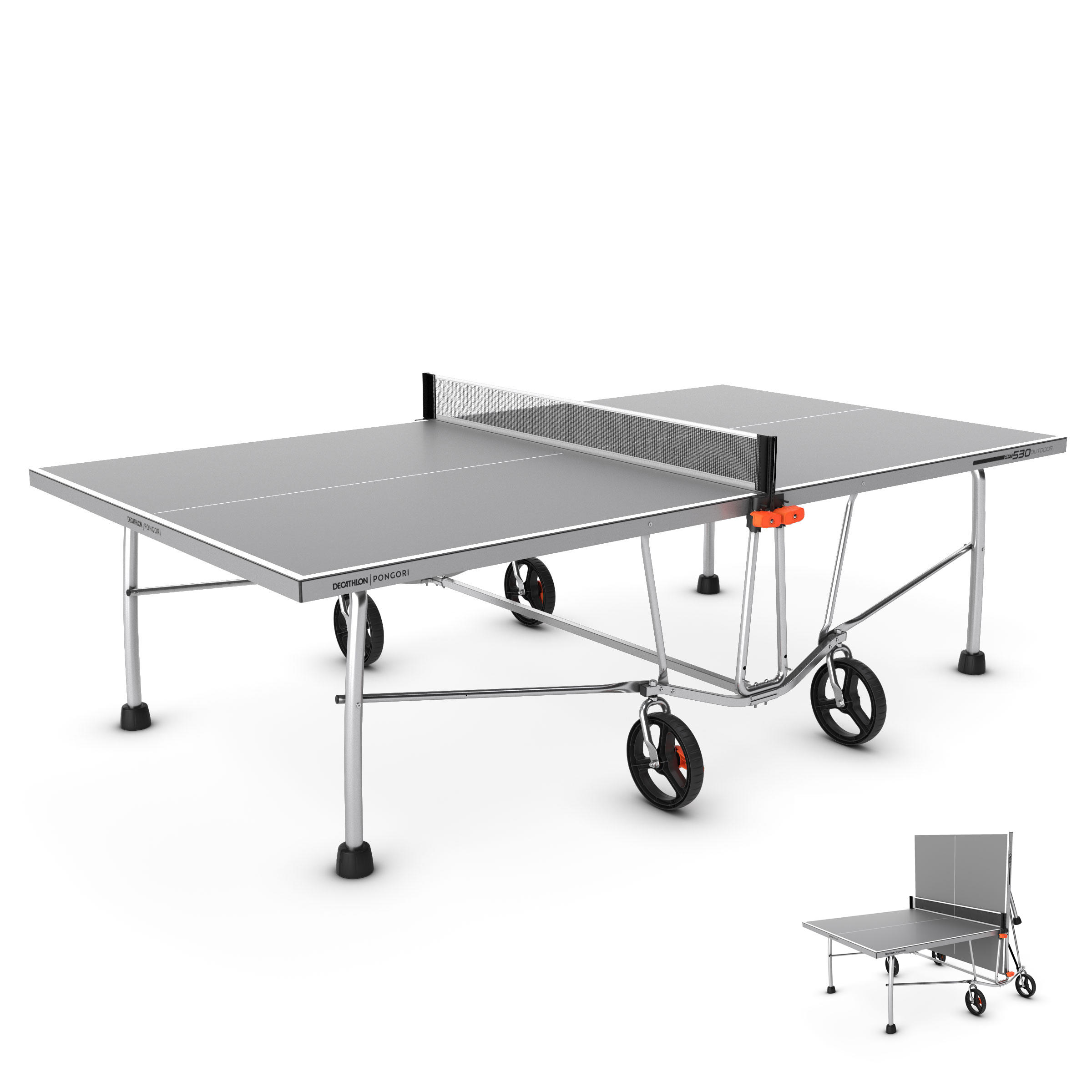 Gris Table de Ping Pong 100S CROSSOVER OUTDOOR 