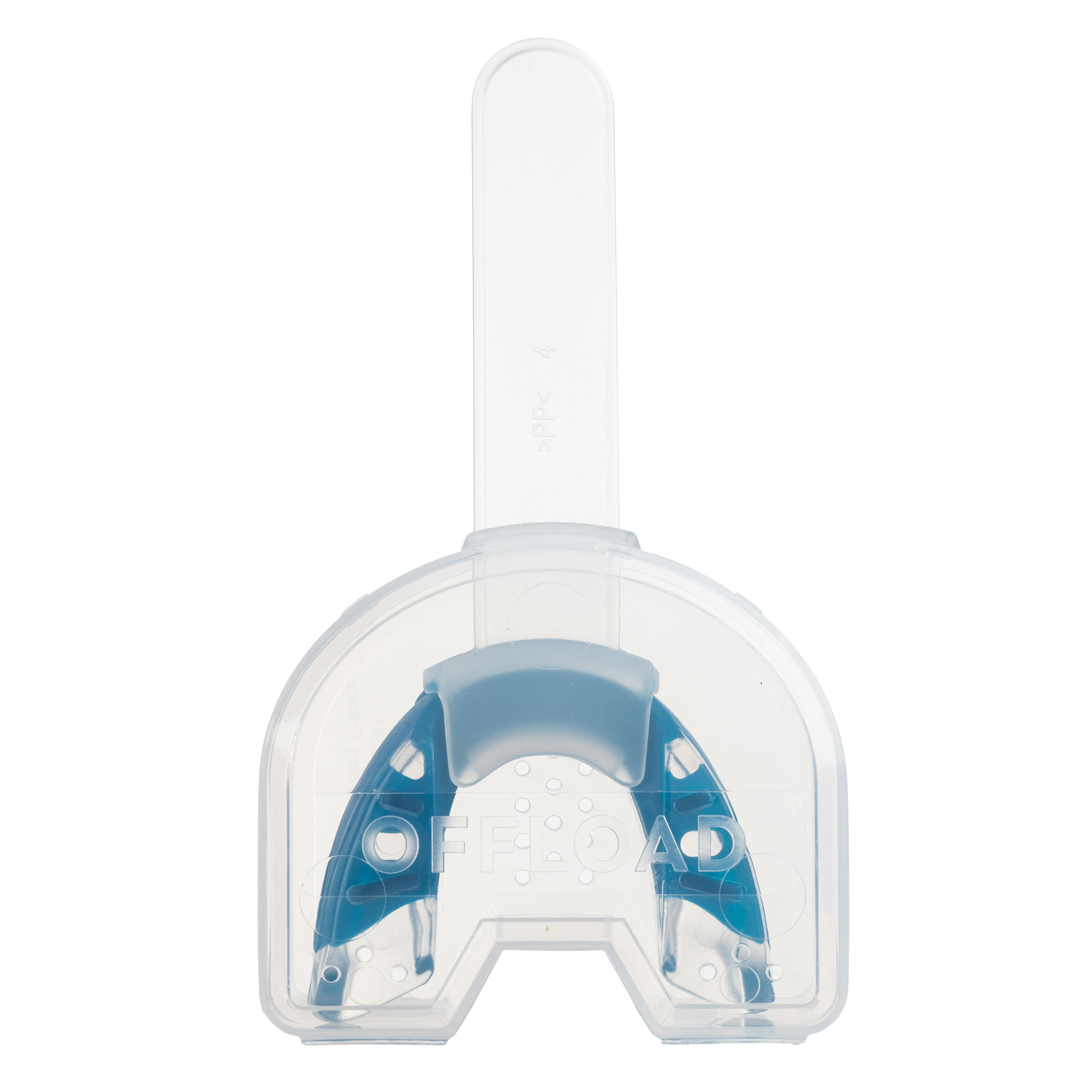 Rugby Mouthguard R500 Size L (Players Over 1.70 m) - Blue 5/8