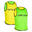 CHASUBLE DE RUGBY R500 Réversible Jaune Vert