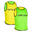 Ragbyový oboustranný rozlišovací dres R500 zeleno-žlutý