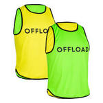 Offload Omkeerbaar rugbyhesje R500 geel/groen