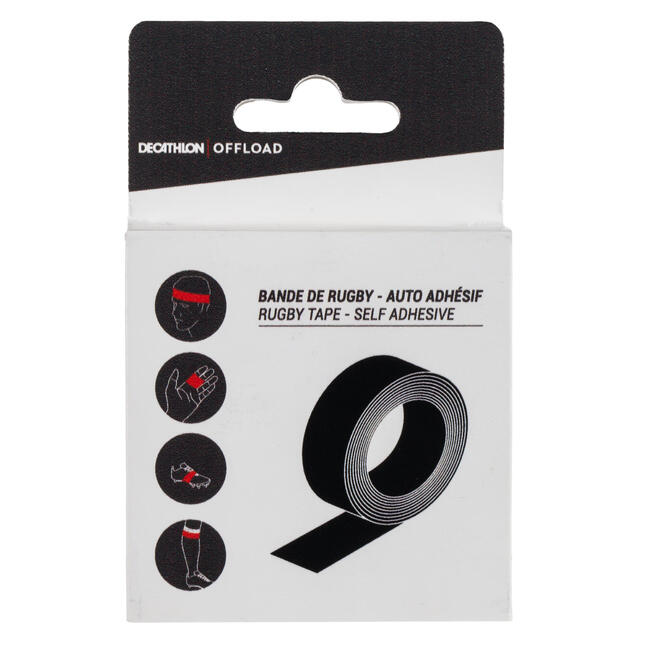 R500 Rugby Strapping Tape Black
