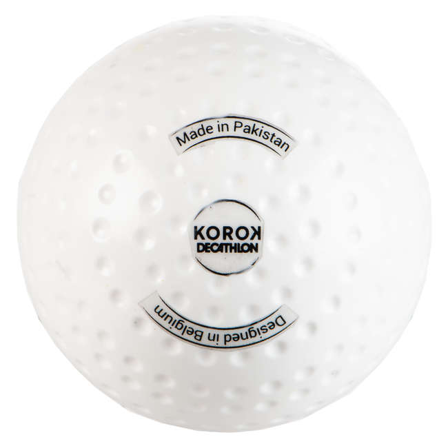 KOROK FH500 Dimpled Field Hockey Ball White Decathlon