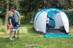 Camping tent with poles - Arpenaz 4.1 - 4 Person - 1 Bedroom