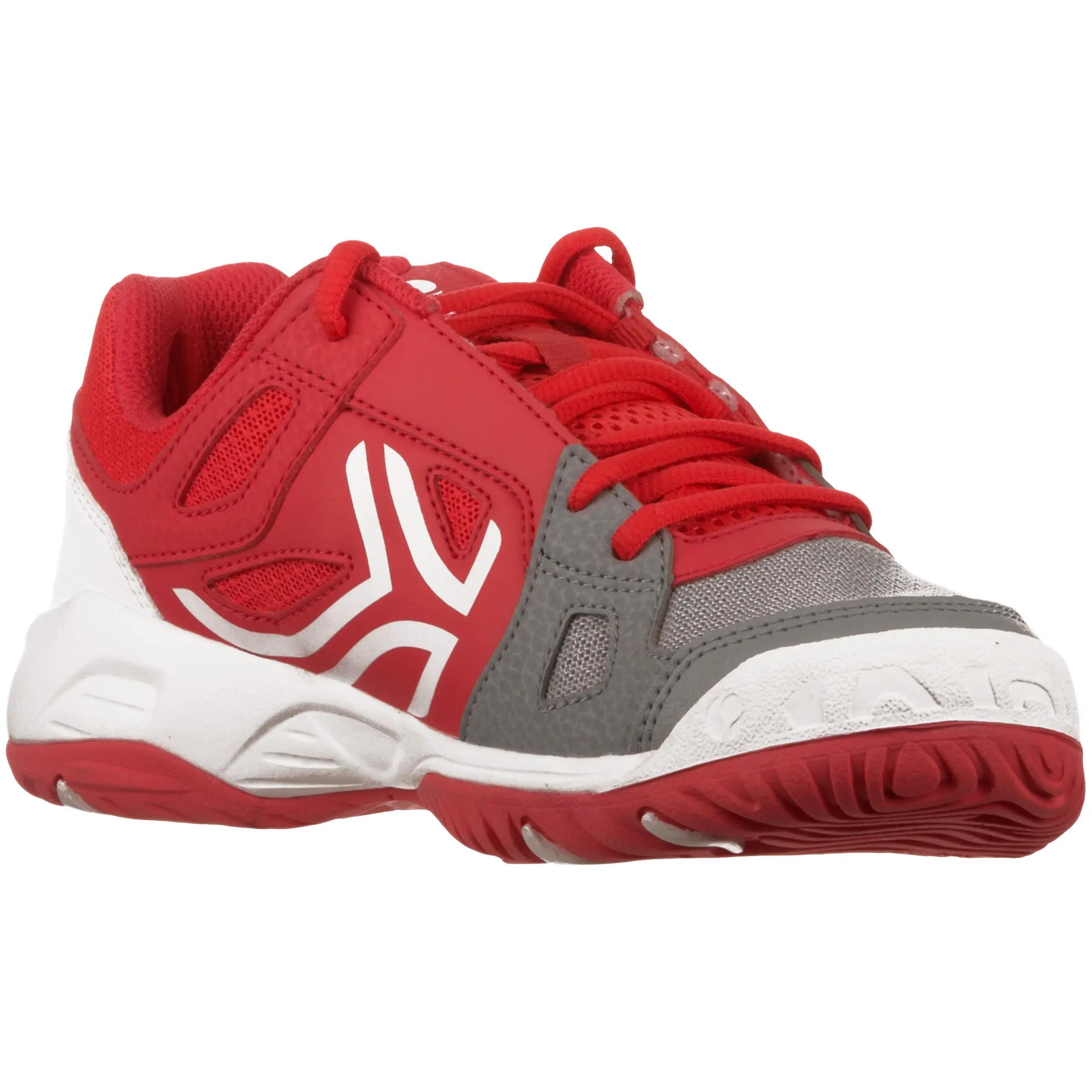 TS860 Kids' Tennis Shoes - Grey / Pink 3/12