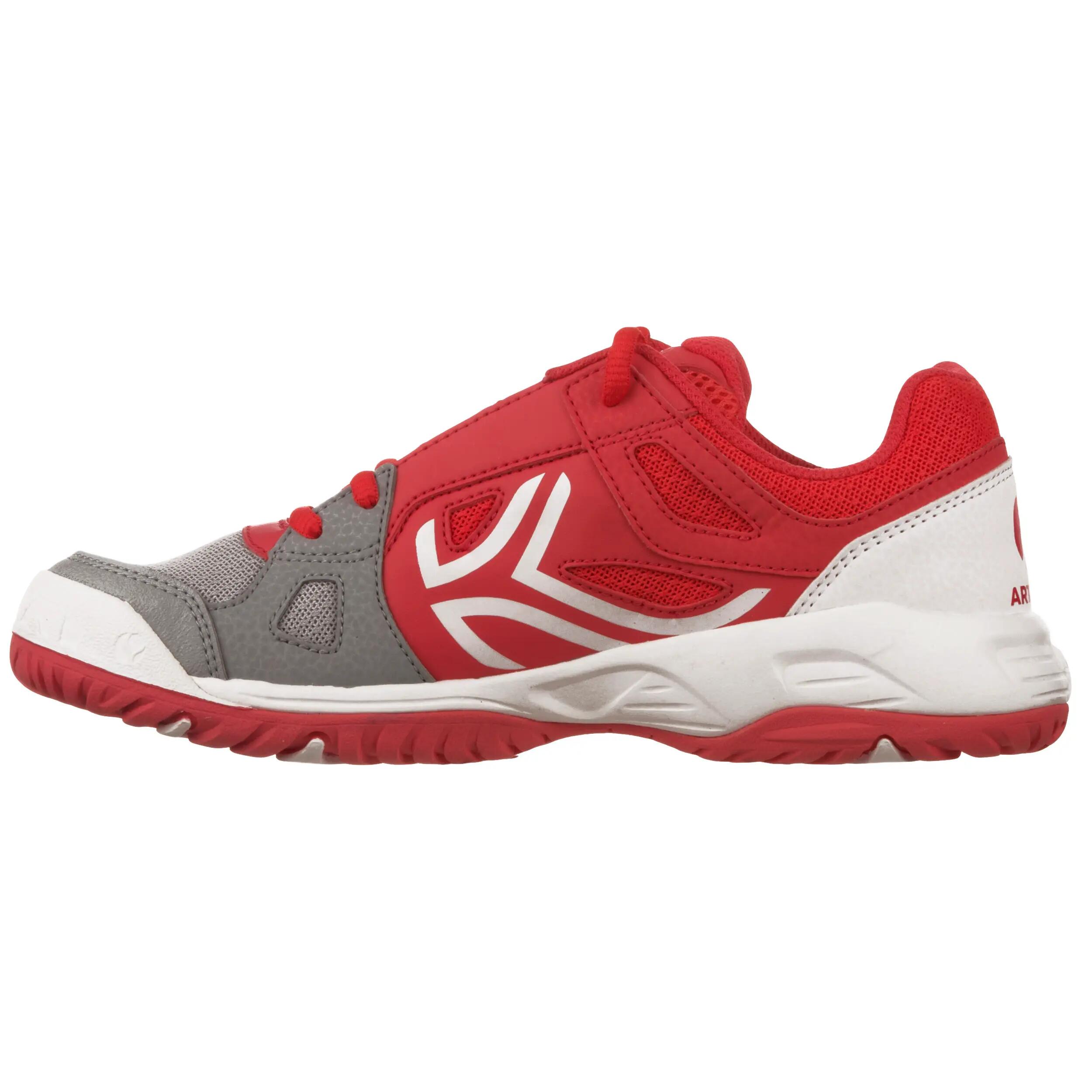 TS860 Kids' Tennis Shoes - Grey / Pink 4/12
