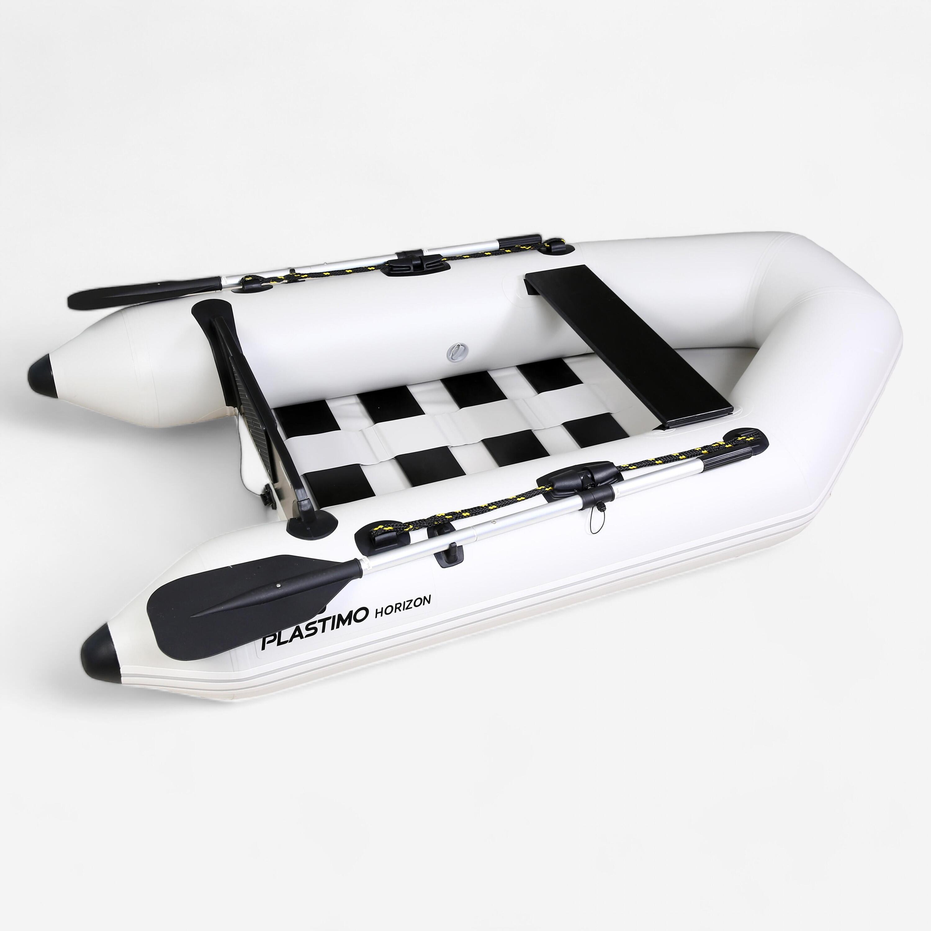 PLASTIMO Bijboot opblaasbaar Horizon 230 S lichtgrijs vlondervloer 2,3 m