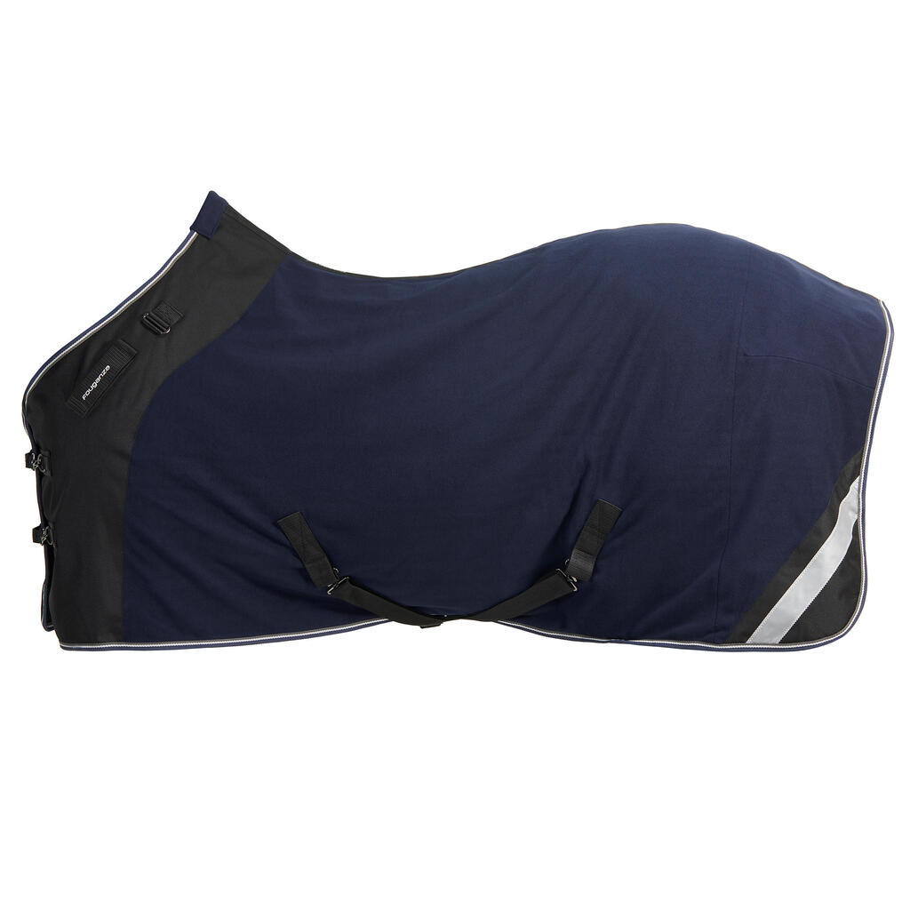 Stalldecke Performance Fleece Pferd/Pony marineblau