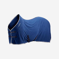 Chemise d'écurie équitation cheval et poney POLAIRE 500 bleu