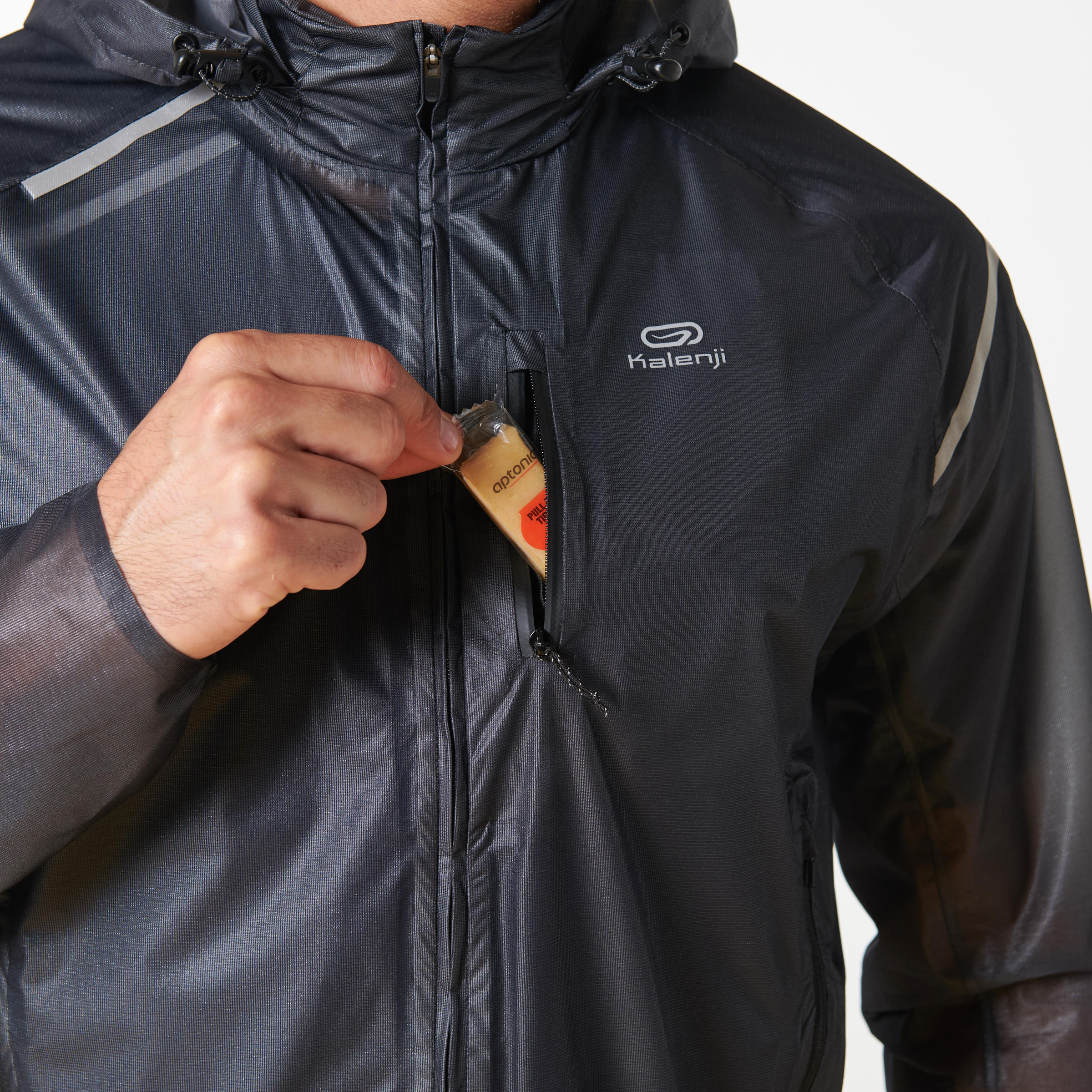 chaqueta impermeable running hombre