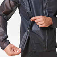 Chaqueta trail running Hombre impermeable Kiprun light negro