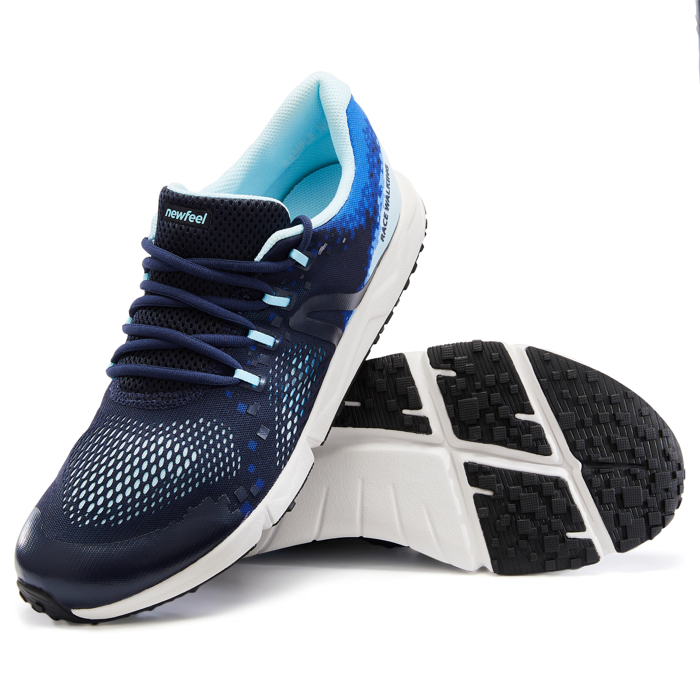 RW 500 fitness walking shoes - blue 7/9