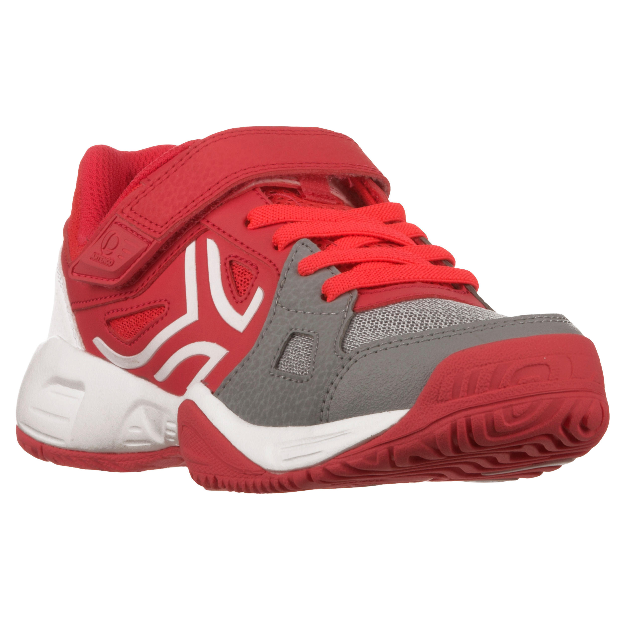 TS860 Kids' Tennis Shoes - Grey / Pink 2/12