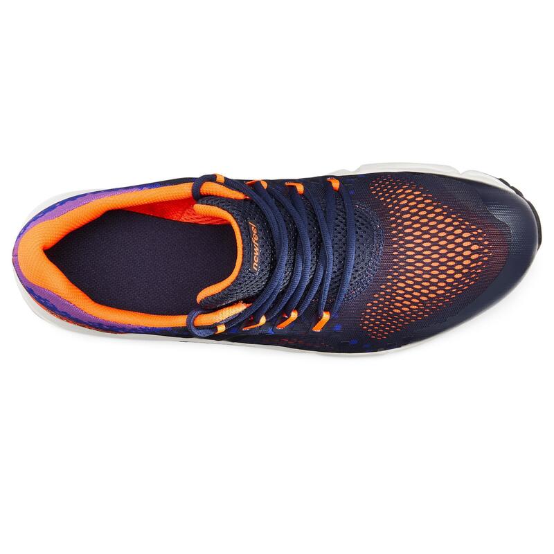 Pánské boty na sportovní chůzi RW500 modro-oranžové