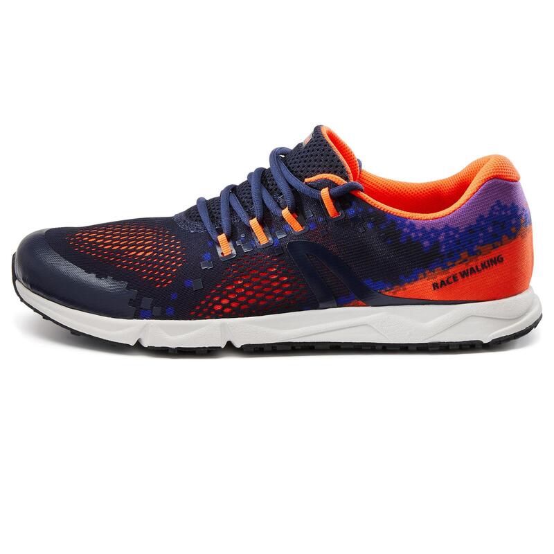 Walkingschuhe athletisches Gehen RW 500 blau/orange