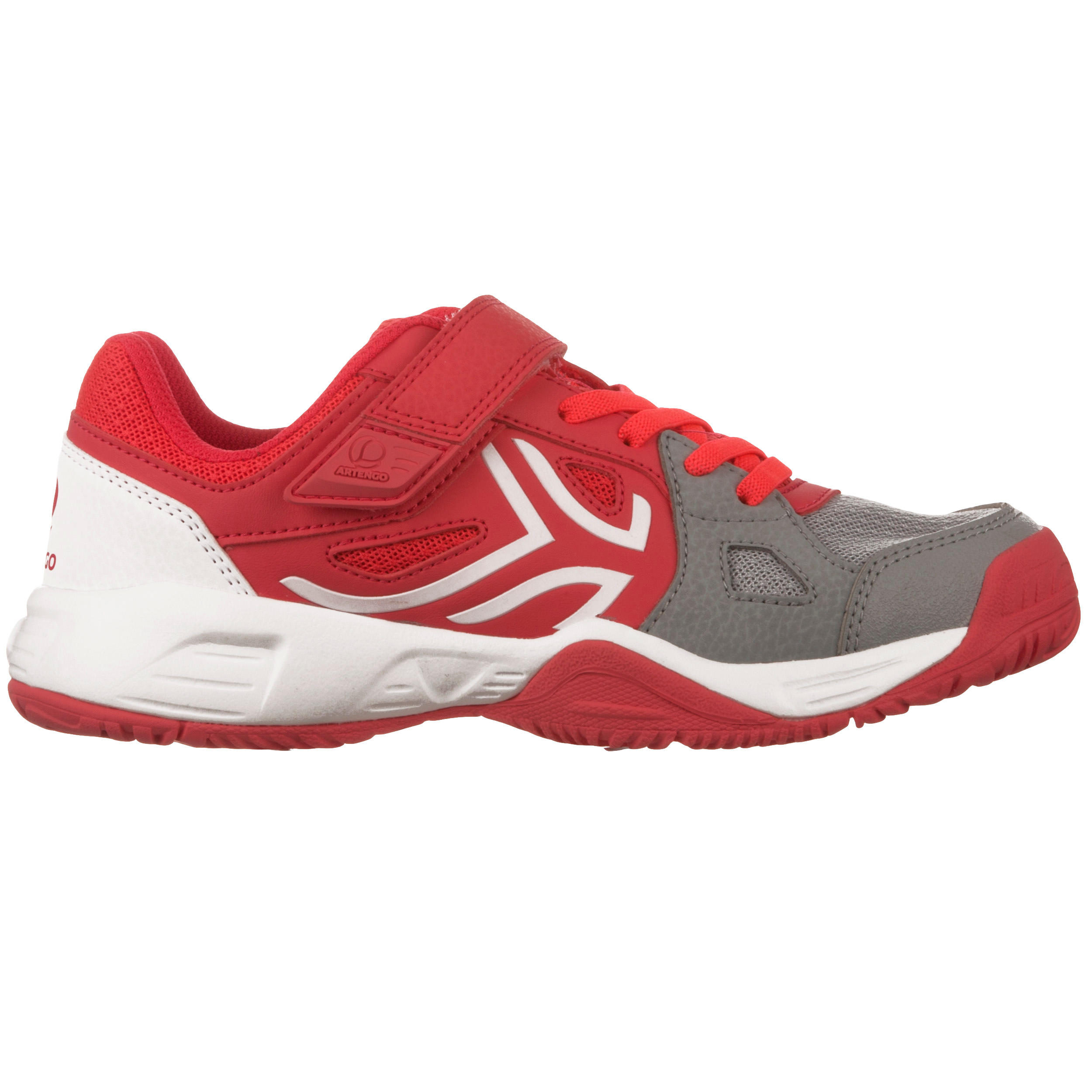 TS860 Kids' Tennis Shoes - Grey / Pink 1/12