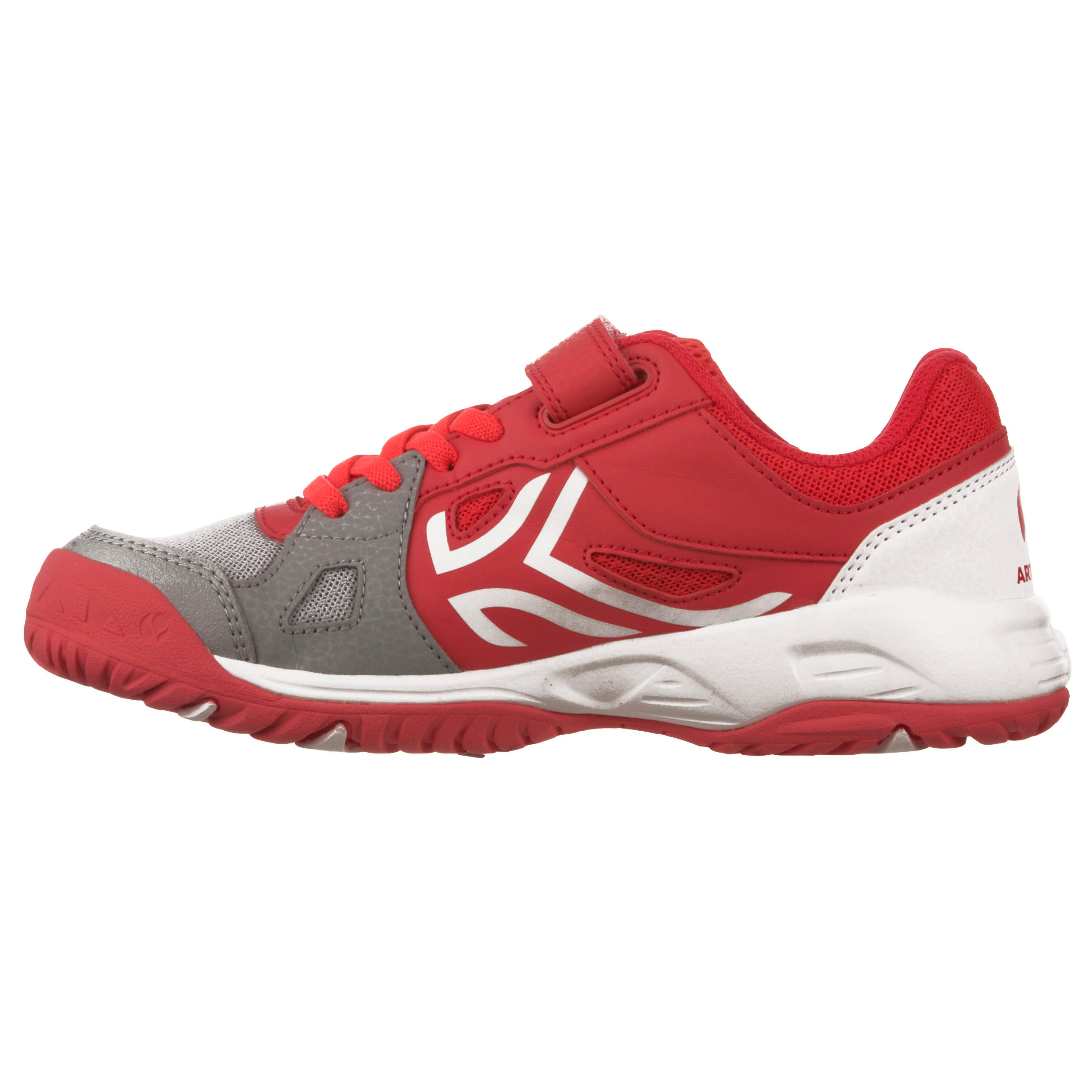 TS860 Kids' Tennis Shoes - Grey / Pink 4/12