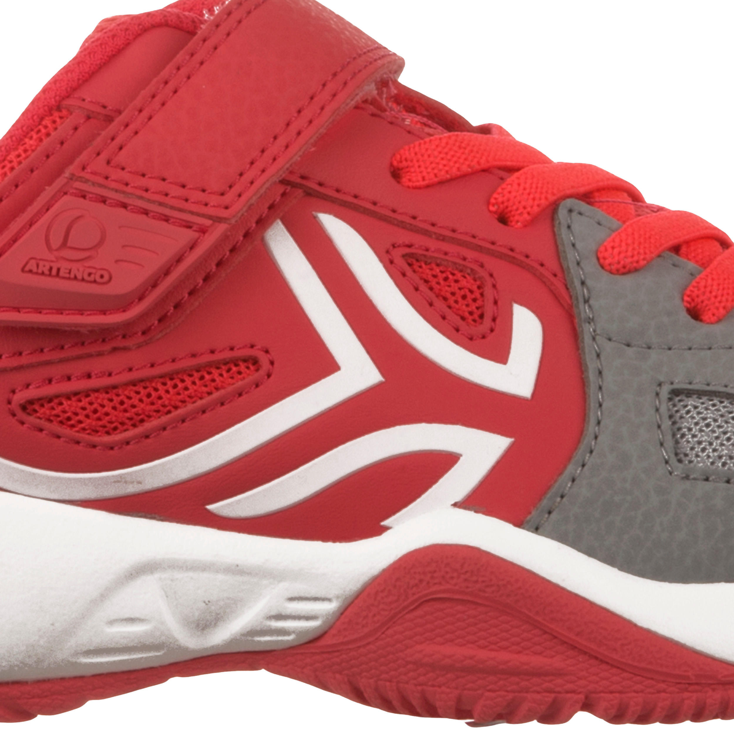 TS860 Kids' Tennis Shoes - Grey / Pink 7/12