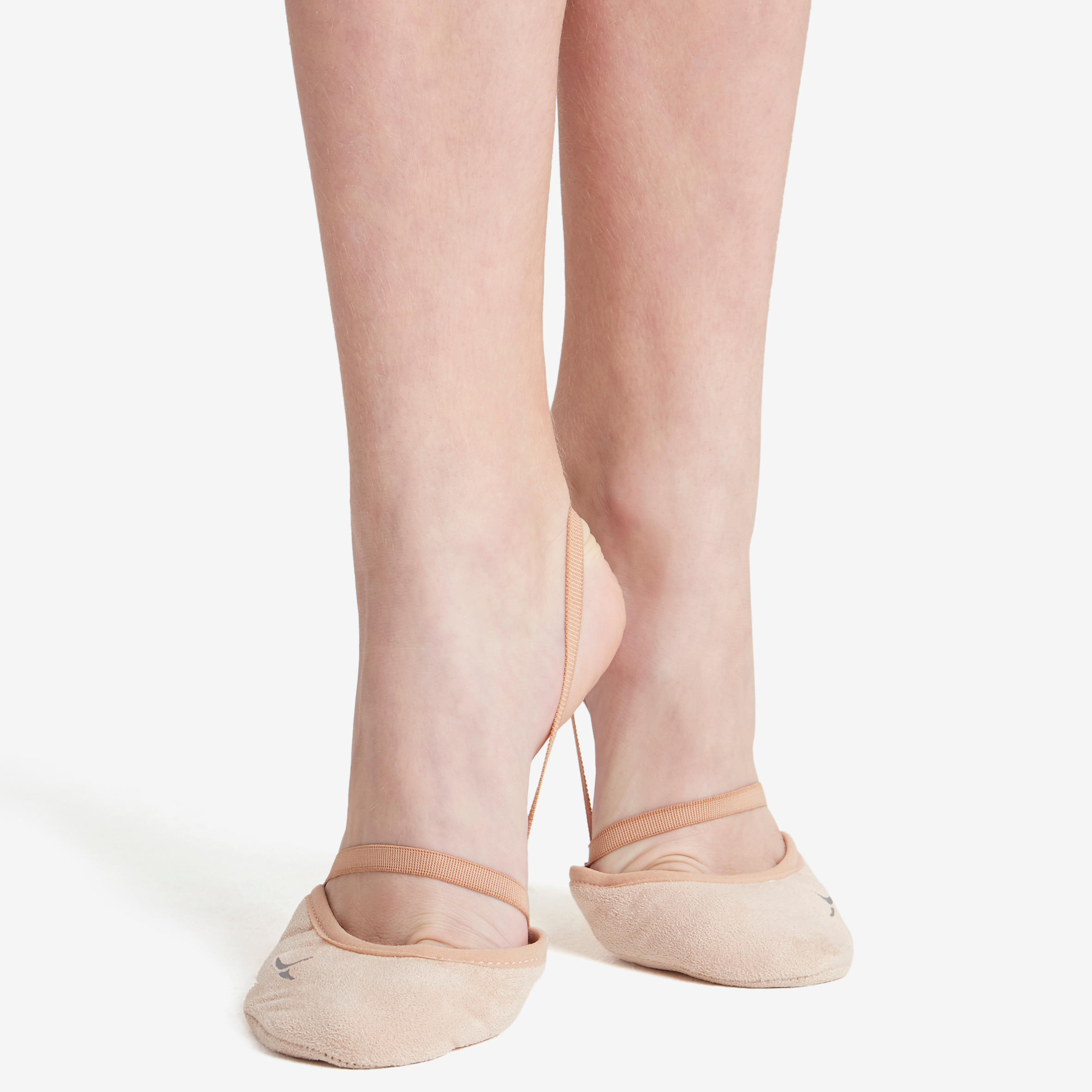 DOMYOS Punteras Gimnasia Rítmica de microfibra beige