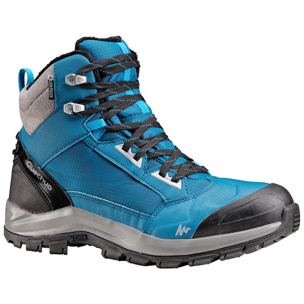 Scarpe trekking uomo SH520 X-WARM impermeabili nere QUECHUA | DECATHLON